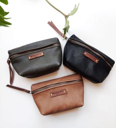 Picture of Leather Zipper Pouch