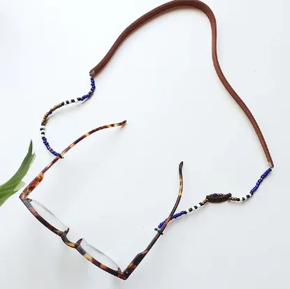 Picture of Beaded Sunglass Strap With Leather