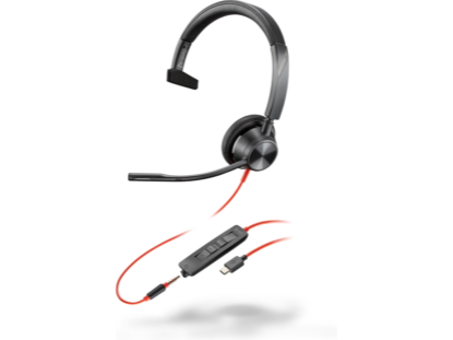 Picture of POLY   |  Blackwire 3320 (USB-A) Stereo Headset 