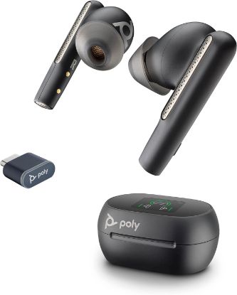 Picture of POLY   |   Voyager Free 60+ UC with Touchscreen Charge Case, MS version, USB-A, TWS Earbuds